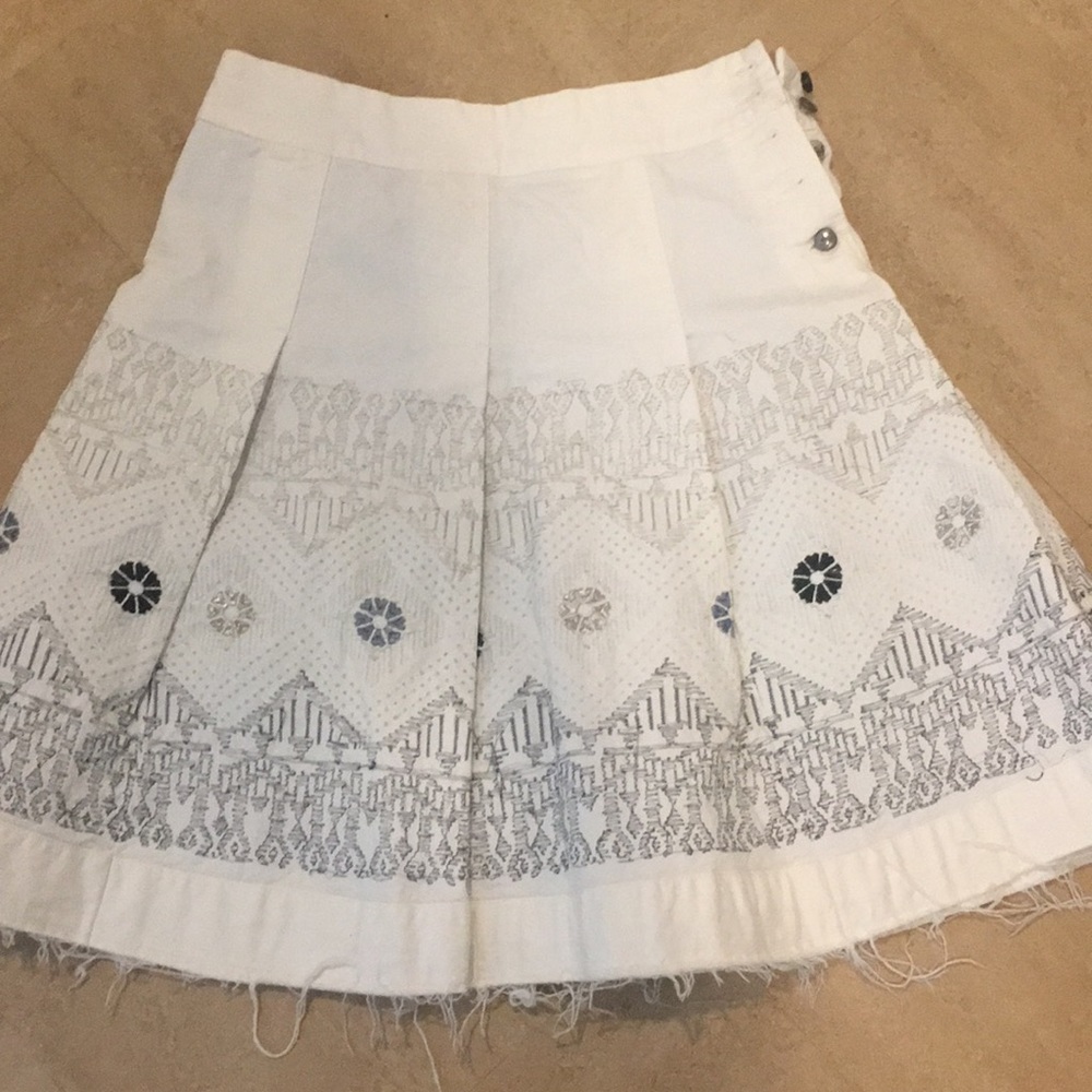 White skirt